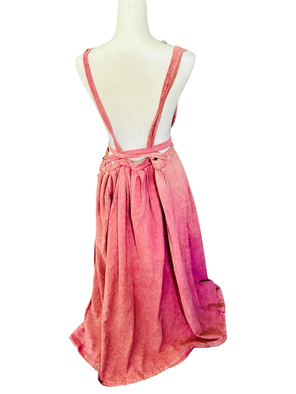 April Cornell Dusty Rose Pinafore Midi Dress - Picture 5 of 9